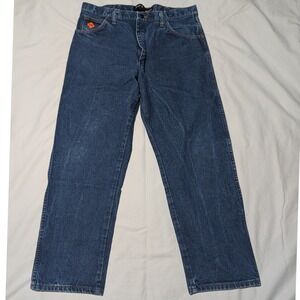 Wrangler FR Flame Resistant Relaxed Fit Men's Jeans Blue Denim 38x30 FR31MWZ